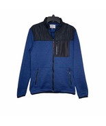 Flag &amp; Anthem Men Jacket Quilted Fleece Colorblock Zip Up Front Pockets ... - $25.45