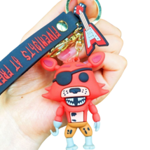 FNAF Keychain Five Nights at Freddy&#39;s Silicone Pendant Toy FOXY Doll Gif... - $14.01