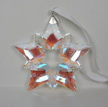 Swarovski Annual Christmas Ornament Iridescent Crystal Glass Star 5-Poin... - $64.34