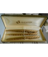 Vintage Lady Sheaffer Pen, Pencil Fountain Pen Set, 14k Nib - $158.39
