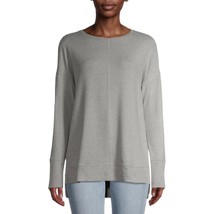 Time And Tru Women&#39;s Crew Neck Hacci Tunic Long Sleeve 3XL (22)  Gray - £13.70 GBP