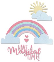 Sizzix Thinlits Die By Olivia Rose 8/Pkg-Rainbow Magic - £11.02 GBP