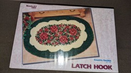 Wonderart  &quot;Country Garden&quot;  Latch Hook Kit 34&quot; X 50&quot; New SEALED - £38.94 GBP