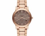 Burberry BU9754 Unisex Swiss Chronograph The City Rose Gold Ion-Plated S... - $269.99