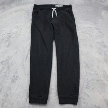 HM Divided Pants Womens 6 Black Drawstring Banded Hem Activewear Bottoms - £23.20 GBP
