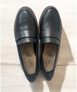 NEW Clarks Women&#39;s Sharon Gracie Penny Loafer Size 7M Black Soft slip on... - $54.45