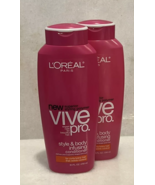 2 L&#39;Oreal Vive Pro Style &amp; Body Infusing Conditioner 8.5 oz Curly Wavy Hair - $384.81 MXN