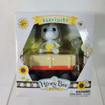 Honey Bee Acres Baby Lucky Flocked Unicorn in Wagon NIP Calico Critters Style - £8.34 GBP