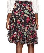 Lauren Ralph Lauren Lined Floral Chiffon Flared Below Knee Skirt sz 4 NE... - £26.62 GBP