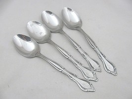 ROGERS CO. KOREA STANLEY ROBERTS AUBERGE STAINLESS flatware 4 oval soup ... - $9.12