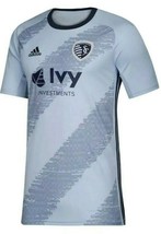 Adidas Sporting Kansas City MLS Soccer Primary Shirt Mens Size M Jersey Blue - £33.22 GBP