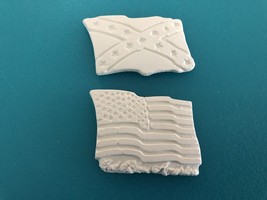 M1 - 2 Flags Magnet Ceramic Bisque Ready-to-Paint, You Paint* - €1,31 EUR