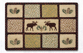 Earth Rugs QP-19 Moose Pinecone Rectangle Quilt Patch 20 Inch X 30 Inch - £45.40 GBP