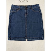 Old Navy Denim Skirt Size 12 Blue Straight Fit - £10.18 GBP