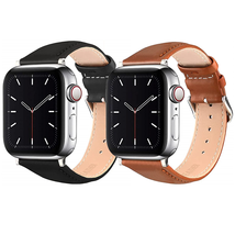 Genuine Leather Band iwatch Strap For Apple Watch Series Ultra 2 9 8 7 6 5 4 SE - £7.11 GBP