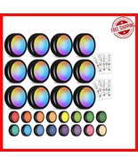 12 Pack Color Changing LED Puck Lights with 4 Remotes – Brighten Your Space - $64.72 CAD