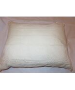 Donna Karan Ivory Embroidered Linen cotton Decorative Pillow NWT $160 - $88.28 CAD