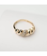 Croissant Ring-Croissant Dome Ring-Gold Croissant Ring-14k Gold Ring Women - $660.70 CAD