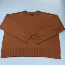 French Connection RN#53372 Women's Burnt Orange Round Neck Sweater Size 3X image 13