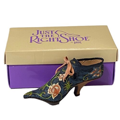 Just The Right Shoe Versailles Vintage Victorian Floral High Heel Pump Raine - $14.99