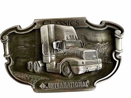 VTG Bergamot Brass Works 1988 International Truck Belt Buckle For 2 In Belt - £39.96 GBP