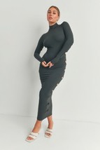 Women&#39;s Charcoal Cutout Detail Maxi Dress (S) - $40.59
