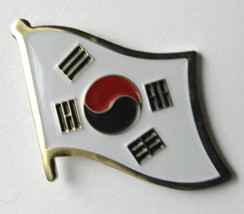 SOUTH KOREA SINGLE FLAG LAPEL PIN BADGE 7/8 INCH - £4.46 GBP
