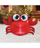 New- Holiday Time Christmas Crab With Holly &amp; Berries Airblown Inflatabl... - £26.37 GBP