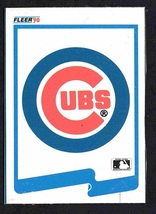 1990 Fleer Box Bottom Limited Edition Checklist Chicago Cubs Logo # C6  ! - $3.99