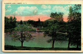 Clemento Lake Liberty New York NY UNP 1920s WB Postcard Unused - £9.36 GBP