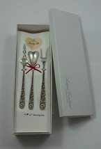 Repousse by Kirk Sterling Silver &quot;I Love You&quot; Serving Set 3pc Custom Made - $193.05