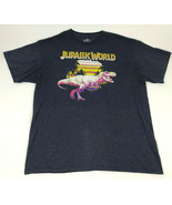 JURASSIC WORLD Tyrannosaurus Rex T-REX Bright PINK Graphic Tee T-Shirt Sz L - £8.95 GBP