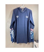 Arena Bishamon Collection Unisex USA OG Long Sleeve Navy Hoody Size XXL - $372.25 MXN