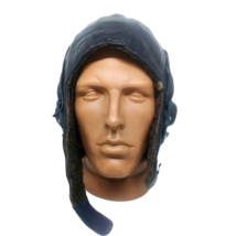 Casco de invierno de cuero de piloto original Fuerza Aérea Soviética Rusa Mig... - £58.22 GBP