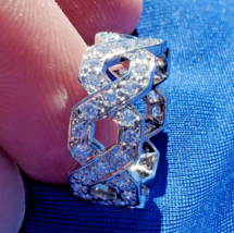 Tiffany & co. Diamond Eternity Platinum Wedding Band Anniversary Ring Size 6.5 - €7.338,47 EUR