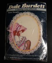 Dale Burdett Country Cross Stitch Kit 1987 Sweet Thoughts CK605 Sealed Kit - $6.99