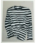 PERRY CHUDNOFF SIGNED PASTEL DRAWING-PAINTING STRIPE SWEATER WITH T PINS... - £52.80 GBP