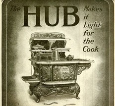 1904 Hub Stove Smith and Anthony Advertisement Appliance Ephemera 4.75 x 7.25&quot; - £16.10 GBP