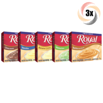 3x Packs Royal Variety Instant Pudding Filling | 4 Servings Each | Mix & Match - £8.90 GBP