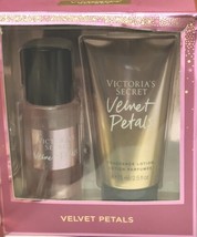 Victoria&#39;s Secret 2 Pc. Giftset Velvet Petals Fragrance Mist &amp; Body Lotion 2.5oz - £15.14 GBP