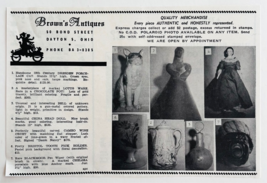 1961 Brown&#39;s Antiques Shop Advertisement Dayton Ohio Bond Street Vintage... - $372.61 MXN