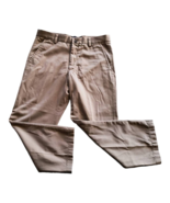 Dockers Mens Casual Pants Beige Slash Pockets Knit Flat Front 34x29 - $15.87 CAD
