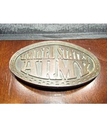 Vintage United States Army Enlistment Brass Belt Buckle Delayed Entry Pr... - £19.45 GBP