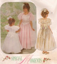Child First Communion Flower Girl Easter Dress Petticoat Overlay Sew Pattern 4-6 - £10.41 GBP