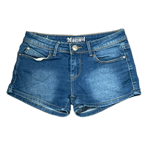 Maayavi Denim Jean Shorts Size 3 Blue Womens Juniors Cotton Stretch Blen... - £14.72 GBP