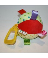 Little Taggies Polka Dot Striped Multicolor Ball 5&quot; Rattle Ribbon Tags C... - $11.00