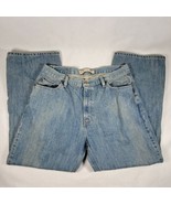 EXPRESS Vintage 90s  Whiskered Distressed Faded Boot Cut Jeans 36 x 30 Mens - $16.96