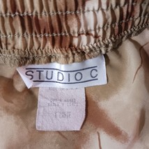 Studio C Women's Brown Animals Leopard Print  Button Long Wrap Skirt Size XL image 3