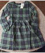 Old Navy Toddler Girls Green Plaid Waffle Long Sleeve Dress Size 2T - $17.62 CAD