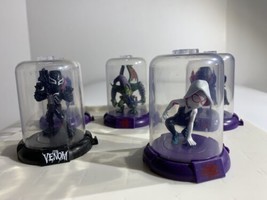 Marvel Domez Into The Spider-verse Zag Toys Lot Of 5 Figures Venom, Gwen, Goblin - £15.74 GBP